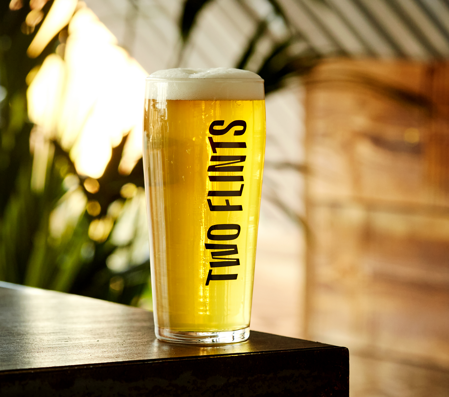 Two Flints Pint Glass